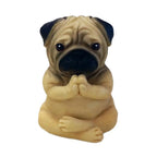 Sitting Figurine Dog Sculpture Yoga Meditation