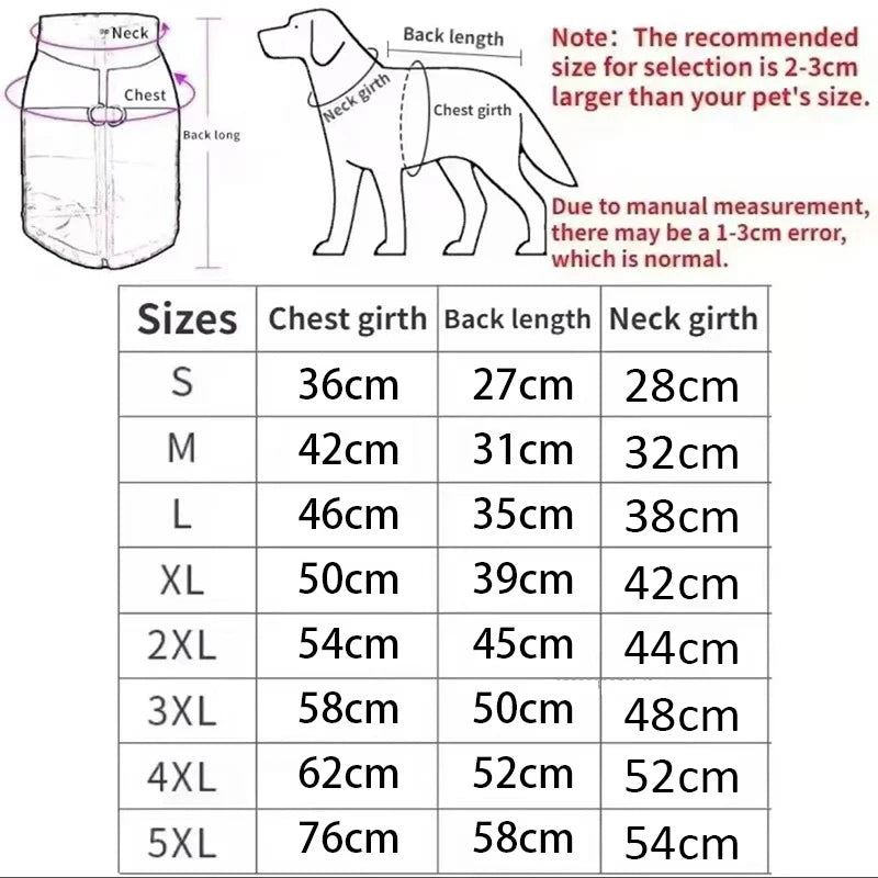 Winter Warm Pet Coats Waterproof Down Jacket Pet Clothes