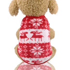 Elk Santa Claus Small Dog Hoodies Christmas