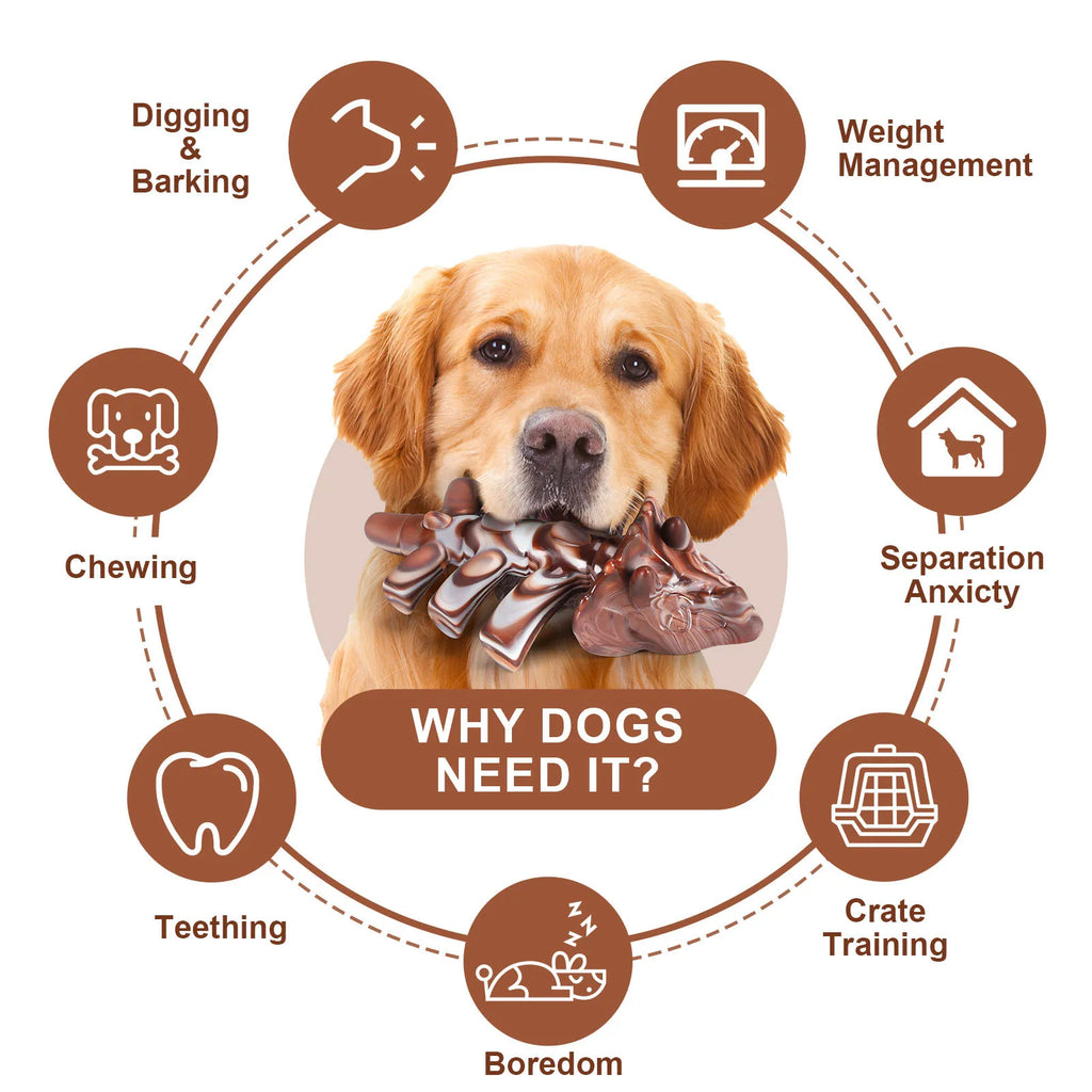 Dog Toys Beef-Flavored for Chewers Teeth Cleaning Toy Supplies