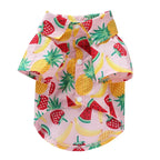 Fruit Printed Shirts Thin Clothing for Small Dog Outfits