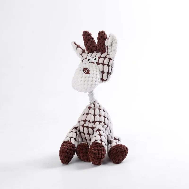 Donkey Plush Stuffed Dog Toy Squeaky Chew