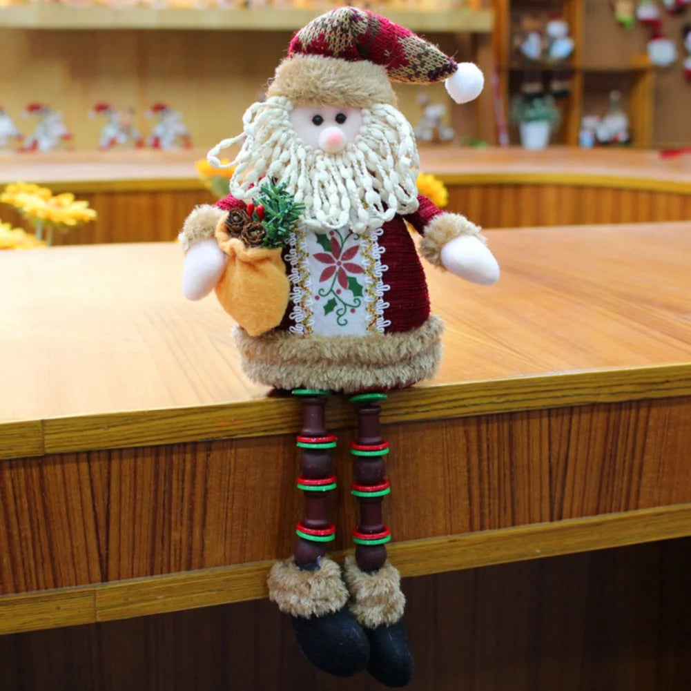 Ornament Reindeer Snowman Santa Elk Bear Doll decoration