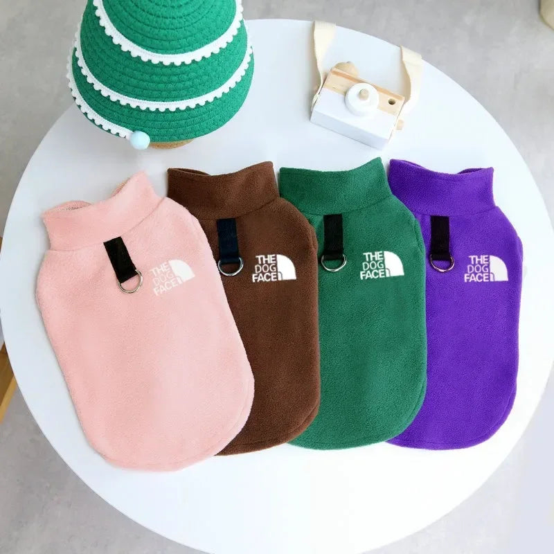 Clothes Autumn Winter Fleece Warm Sweater Vest For Small Dogs