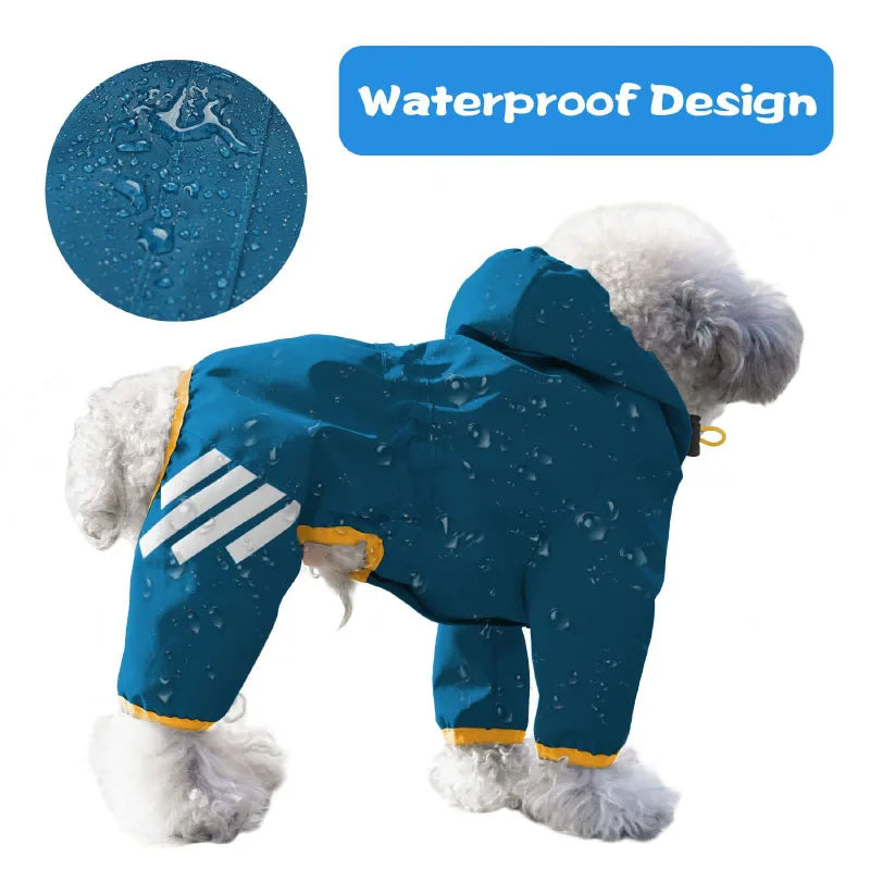 Waterproof Rain Coat Outdoor Rainwear Hood Apparel Outdoor Jacket Pet Supplies