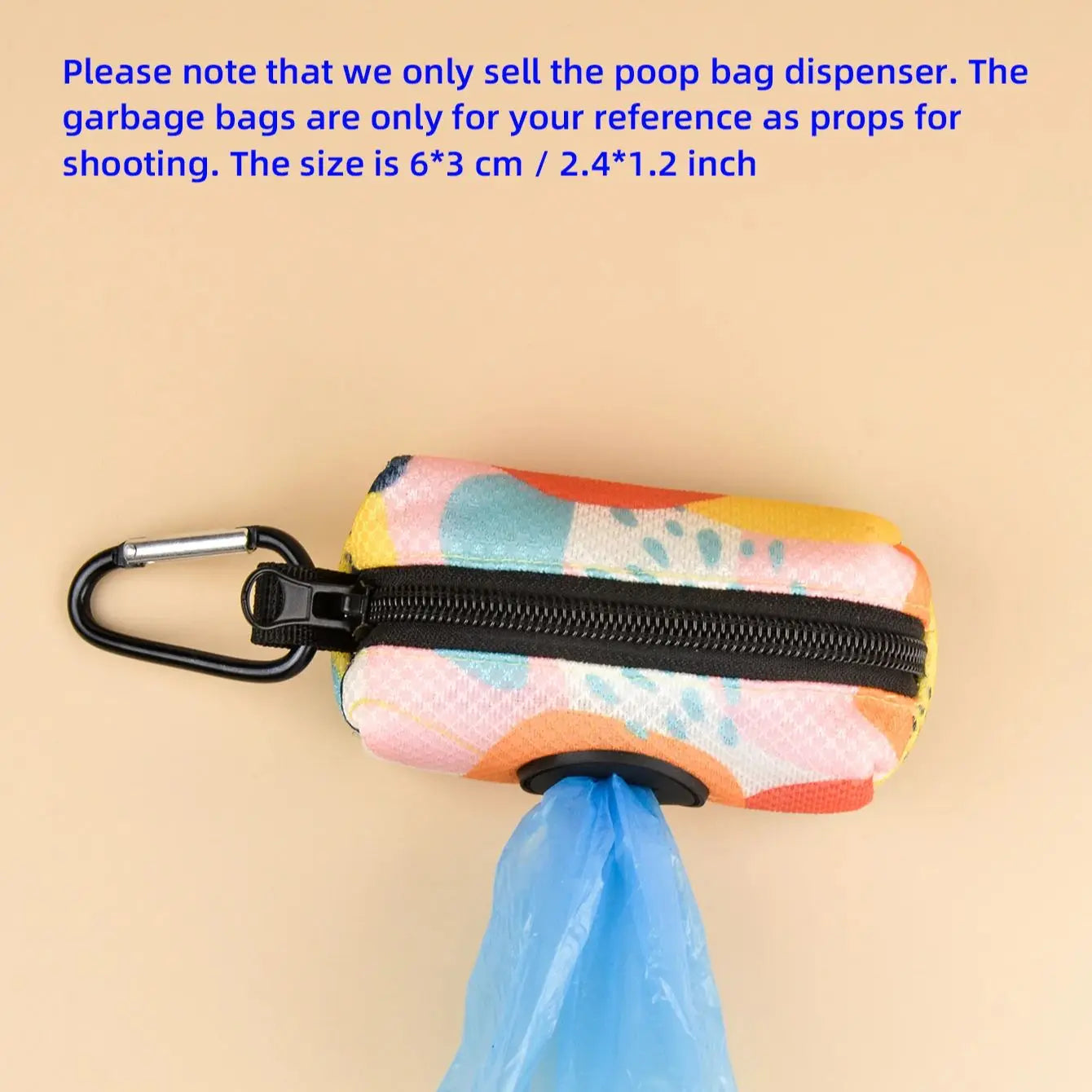 1pcs Colorful Design Dog Poo Bag Holder Dispenser Leash Attachment (Without Poo Bags & Leash)