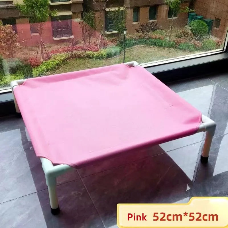 Pet Camping Bed Elevated for Dogs Folding Portable Removable Washable
