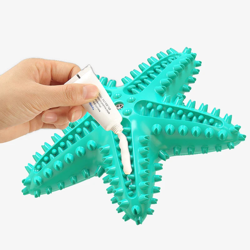 For Large Dogs Tooth Cleaning Chew Funny Interactive Training Starfish Toy