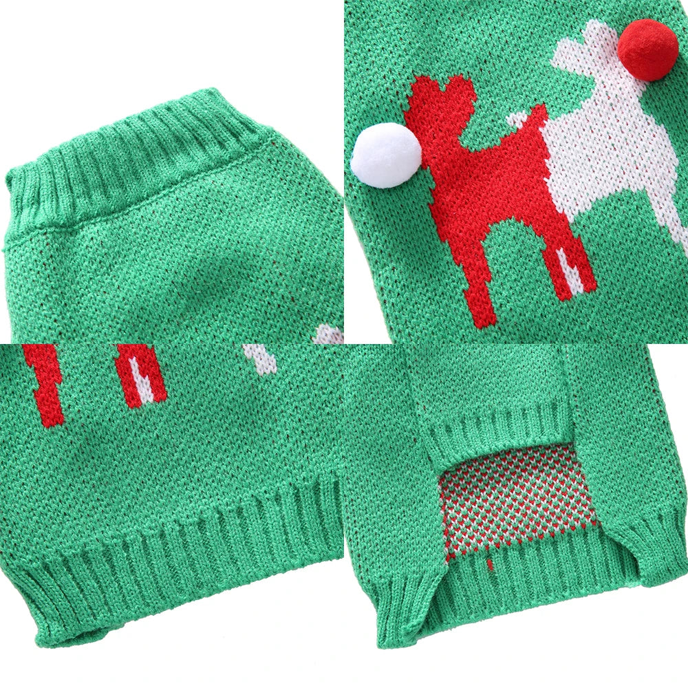 Christmas Small Dog Sweater Warm