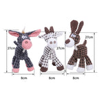 Donkey Plush Stuffed Dog Toy Squeaky Chew