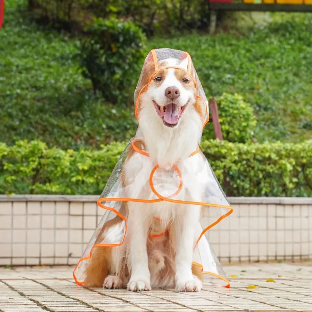 Solid Pet Rain Coat for Small Medium Dogs Raincoat Clothes