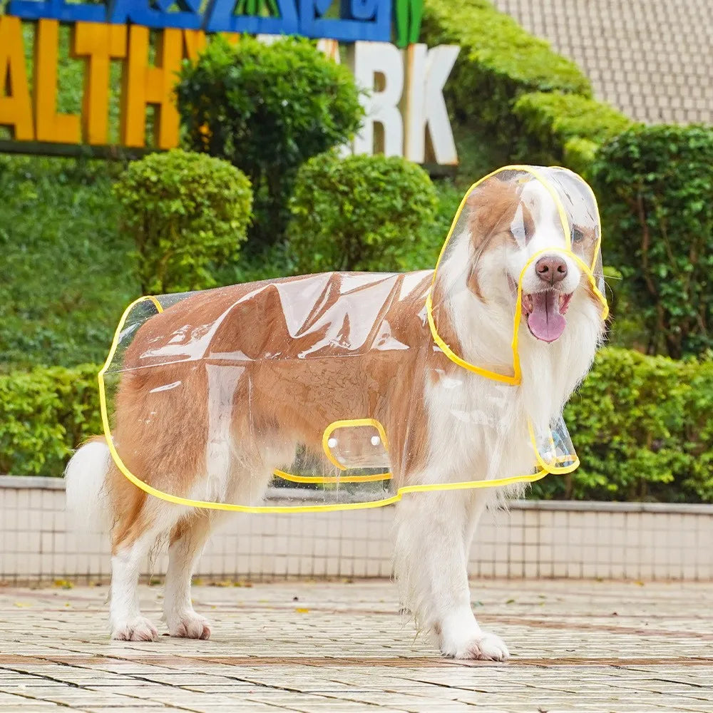 Solid Pet Rain Coat for Small Medium Dogs Raincoat Clothes