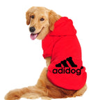 Adidog Clothes For Dogs Jacket Sweatshirt Autumn Winter Keep Warm Pet Clothing