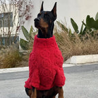 New Year Red Sweater Large Dogs Warm Knit Dog
