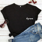 dog mum pocket tshirt cute women short sleeve