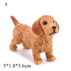 Car Dashboard Toys Decorate Exquisite Mini Resin Dog Figurine