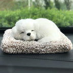 Car Dashboard Decor Cute Simulation Plush Dogs Toy Gift Auto Accessories