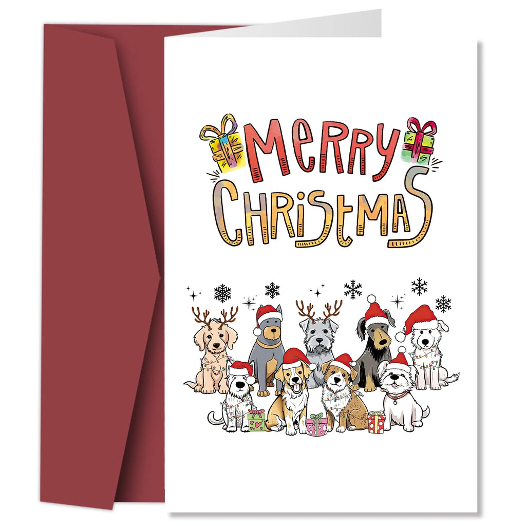 Christmas Greeting Card for Dog Lovers