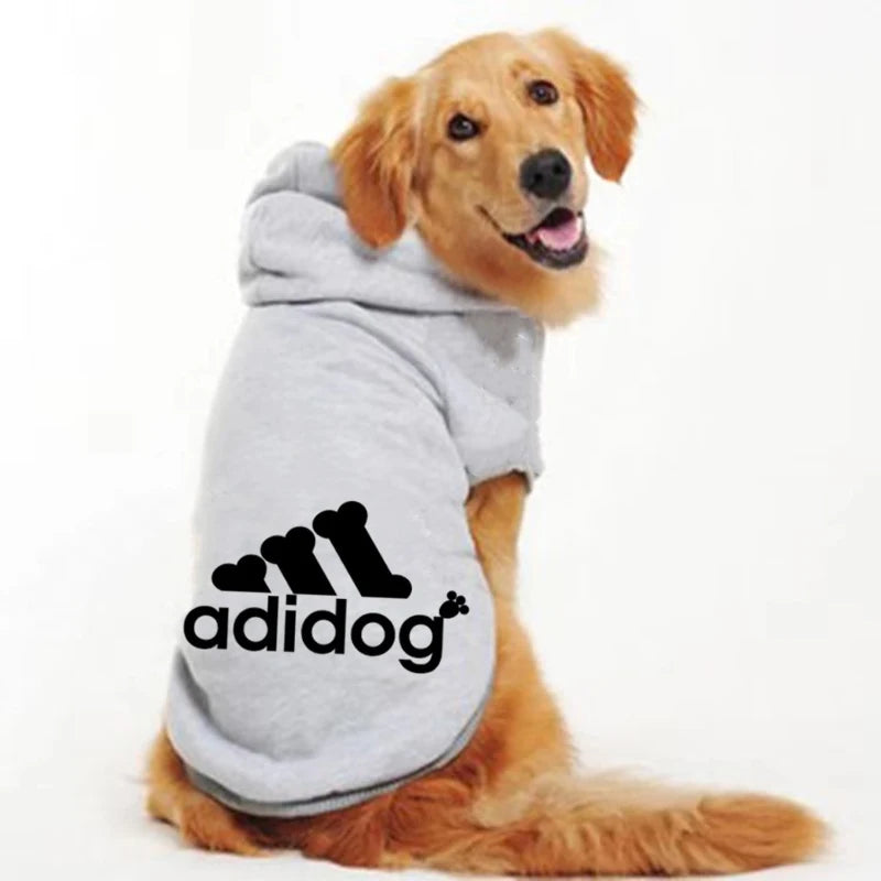 Adidog Clothes For Dogs Jacket Sweatshirt Autumn Winter Keep Warm Pet Clothing