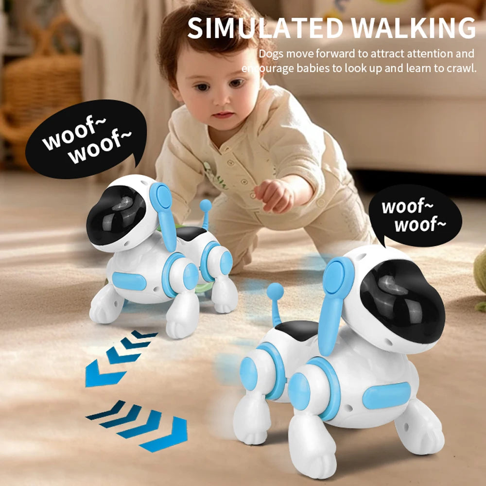 Robotic Simulated Walking, Light, Sound, Musical Dog.