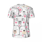 Cartoon Dog Running T Shirt Summer Funny Animal Print Design Tops