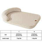 Bed for Medium Small Dogs, Sofa Pillow, Soft Support Bolster, Non-Slip Bottom