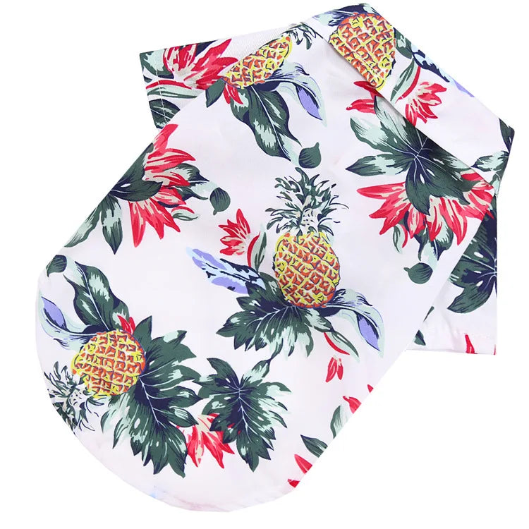 Hawaiian Style Summer Sand Beach Shirts for Small Dogs