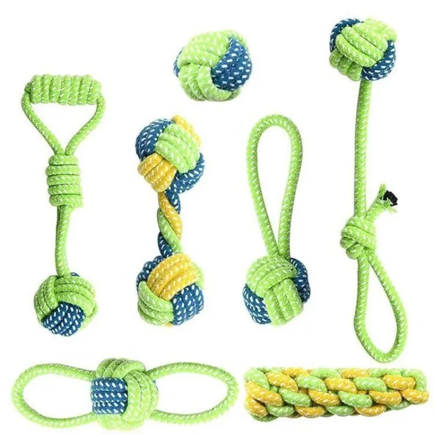 Toy Interactive Cotton Rope Dog Toy Ball for Dogs Accessories