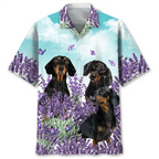 Cartoon Dachshund Dog 3d Printed Shirt Animal Pets Graphics Short Sleeves