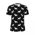 Cartoon Dog Running T Shirt Summer Funny Animal Print Design Tops