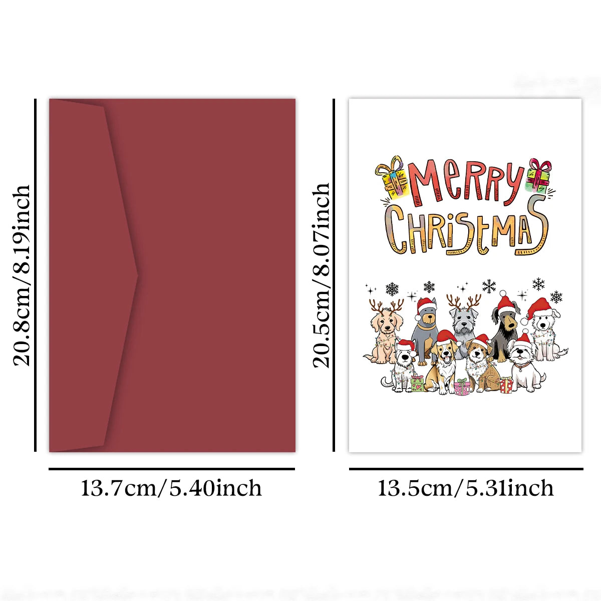 Christmas Greeting Card for Dog Lovers