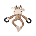 Donkey Plush Stuffed Dog Toy Squeaky Chew