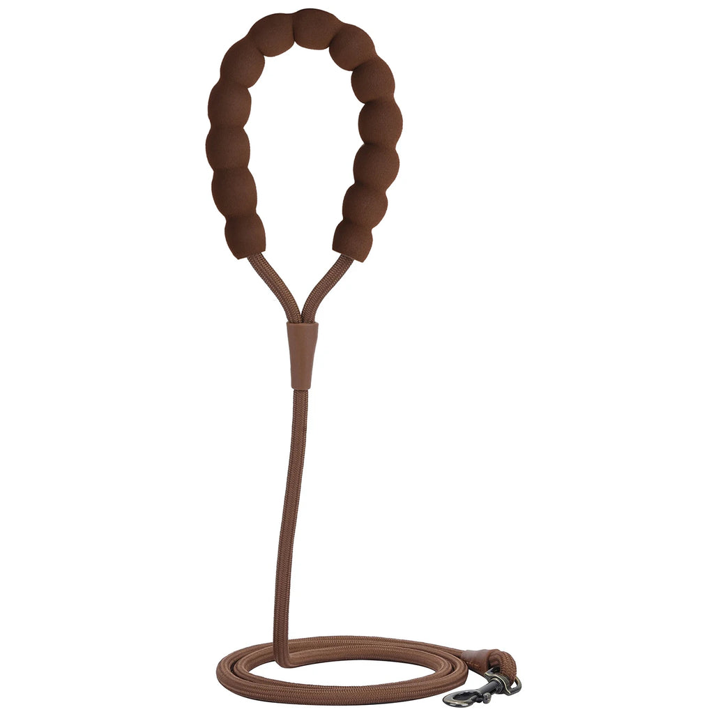 Pet dog leash, 1.5-meter high density rope, soft handle, alloy buckle.