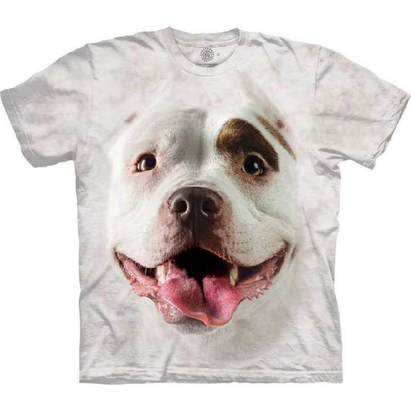 Cute Dog Face Graphics T Shirts Fashion Short Sleeve Funny 3D Animals Printed