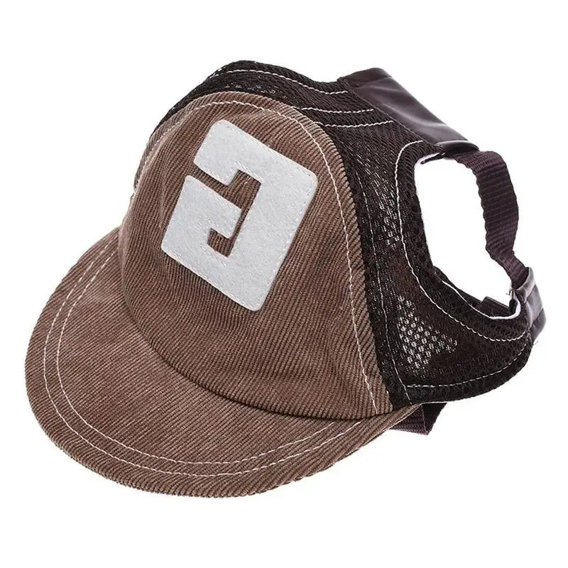 Dog Hat Sunscreen Baseball Cap Outdoor Sports With Ear Holes Adjustable