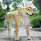 Transparent Rainwear Pet Hooded Waterproof Jacket Small Dogs
