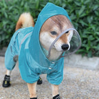 Small and medium-sized raincoat, rainproof with traction rope