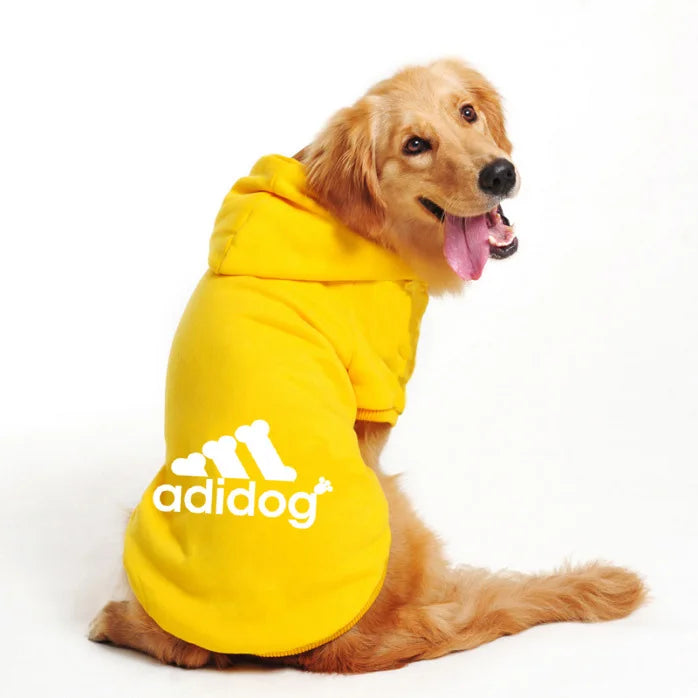 Adidog Clothes For Dogs Jacket Sweatshirt Autumn Winter Keep Warm Pet Clothing