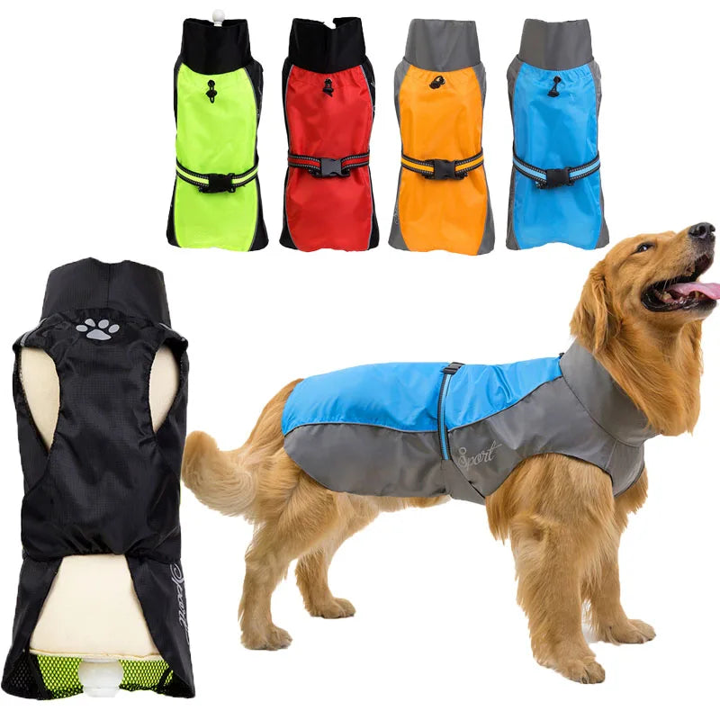 Raincoat Waterproof Jacket For Small Medium Large Dogs