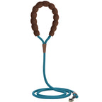 Pet dog leash, 1.5-meter high density rope, soft handle, alloy buckle.