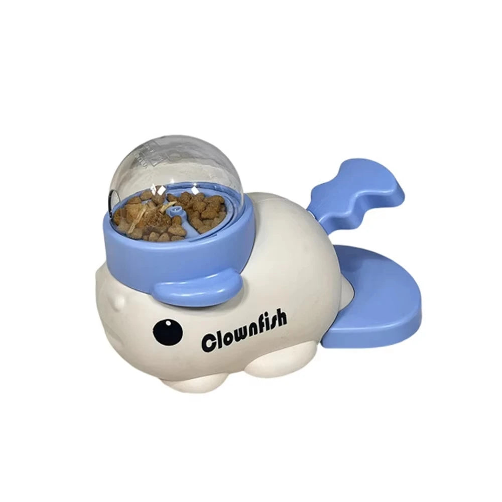 Dog Cat Treats Dispenser Anti-Slip Slow Puzzle Interactive Automatic Feeder Toys for Pet Training