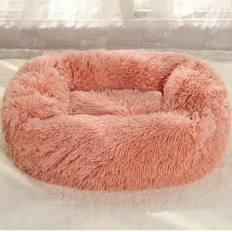 Cushion Soft Plush Bed for Dogs Winter Warm Sleeping Removable Mat