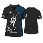 Pet Groomer Printed T-shirt Dog Unisex Summer Casual Fashion Designer Clothes