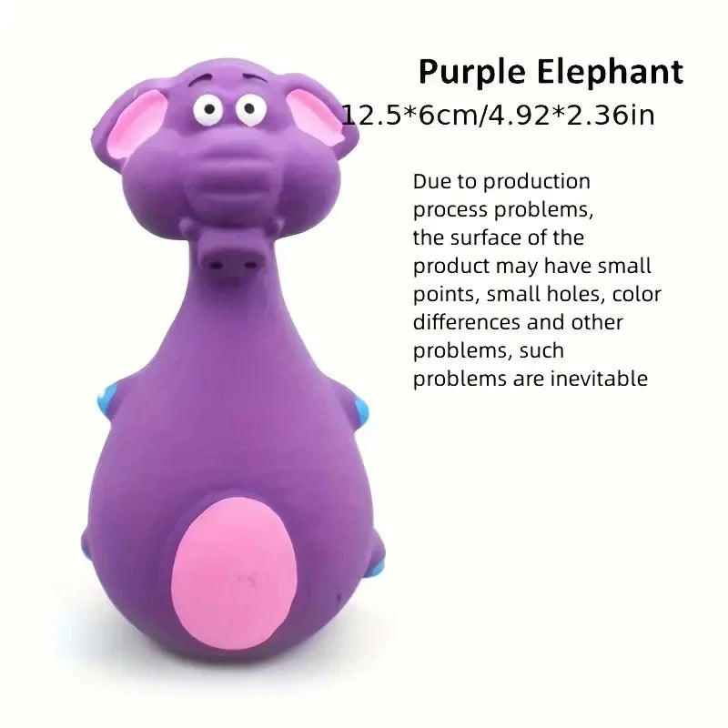 Soft Rubber Chewy Toys Four Styles Squeaky Interactive Throwing Games for Small Medium dogs