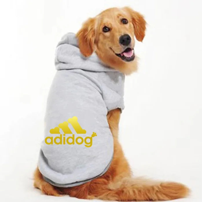 Adidog Clothes For Dogs Jacket Sweatshirt Autumn Winter Keep Warm Pet Clothing