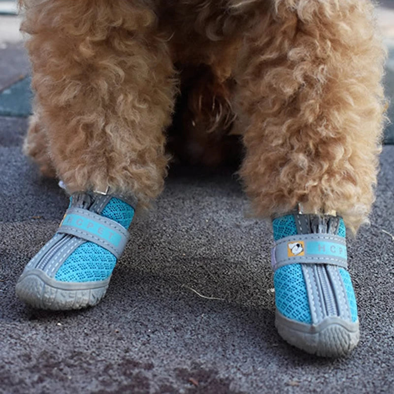 Dog Shoes Non-Slip Soles Thick Plush Protection Paw Climbing Pet Booties
