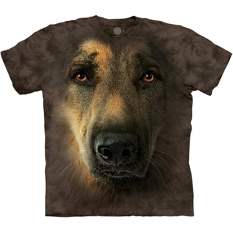 Cute Dog Face Graphics T Shirts Fashion Short Sleeve Funny 3D Animals Printed