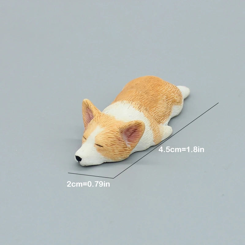 Cute Simulation Corgi Dog Car Dashboard Decoration Resin Figurine