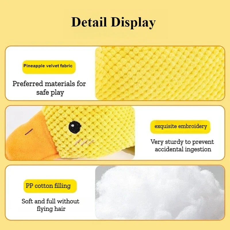 Plush Squeaky Chew Self-Entertaining Puppy Teething