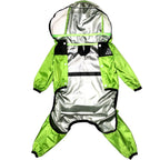 Small Raincoat "The Dog Face" Pet Clothes Jumpsuit Jacket Water Resistant for Small Dogs